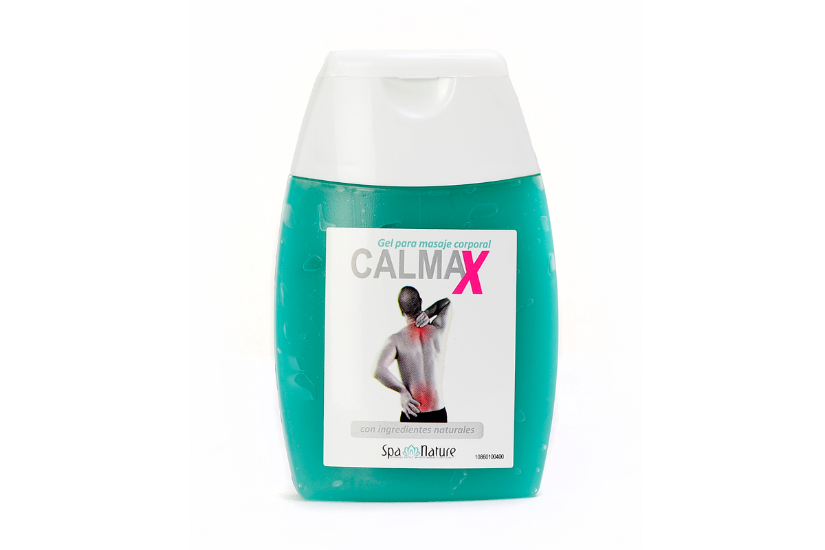 Calmax - Gel para masaje corporal con ingredientes naturales.