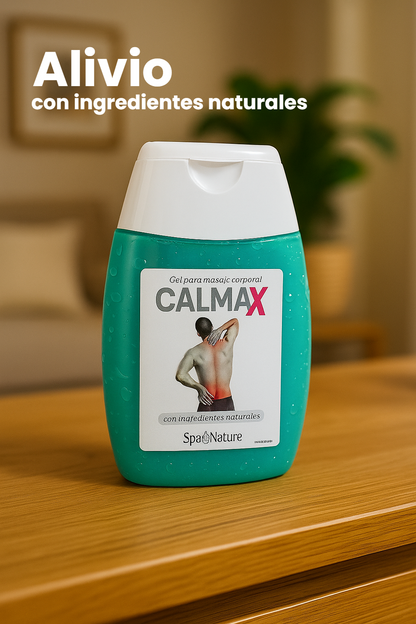 Calmax - Gel para masaje corporal con ingredientes naturales.